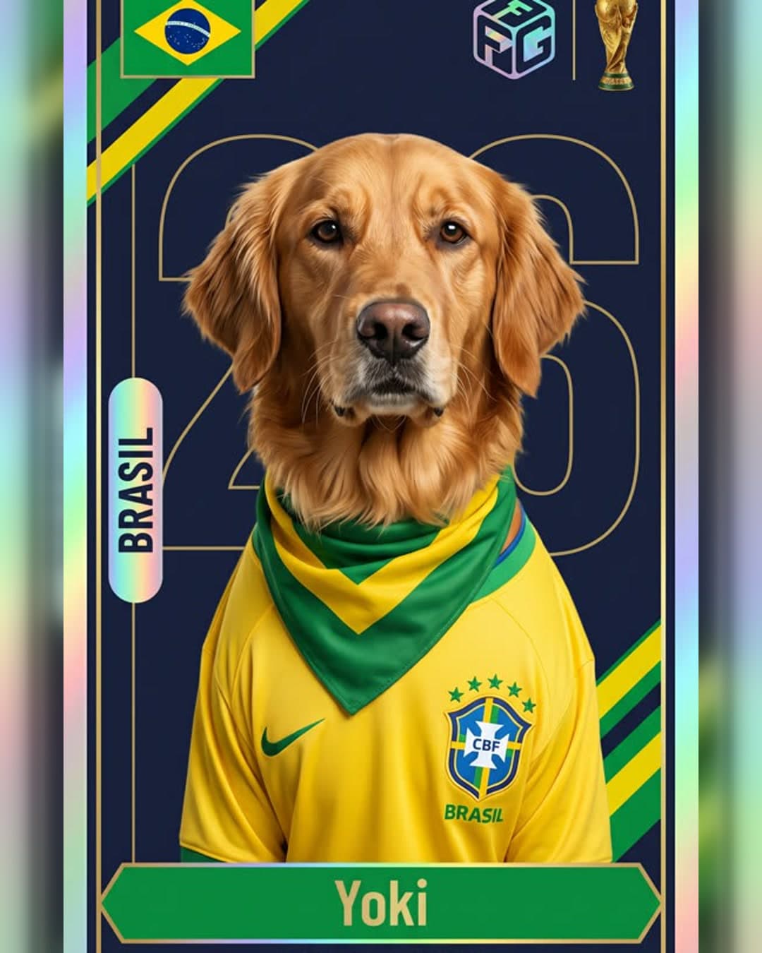 Your Pet's World Cup Card